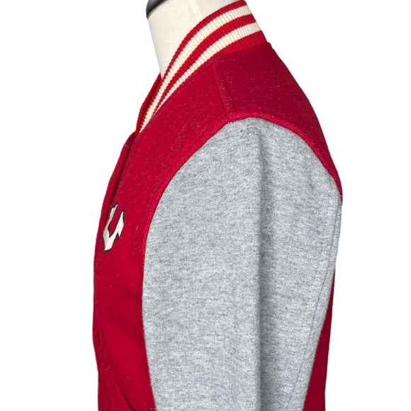 True Religion Size S Varsity Campus Letter Jacket Wool Blend Fashion for Senses - Picture 13 of 16